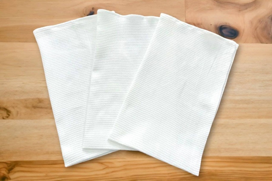 Оптом вафельные полотенца